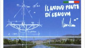Il nuovo ponte di Genova omaggiato in un francobollo