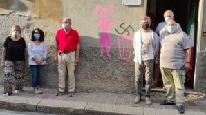Campomorone, vedono una svastica sul muro. La loro risposta è sorprendente