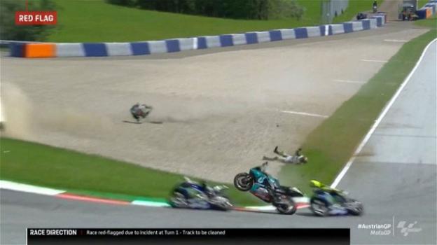 Moto GP: Valentino Rossi ancora sotto shock dopo l’incidente di Spielberg