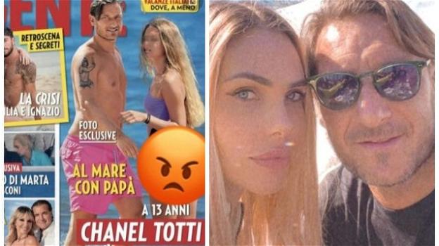 Francesco Totti e Ilary Blasi contro “Gente” per la foto del lato B della figlia 13enne