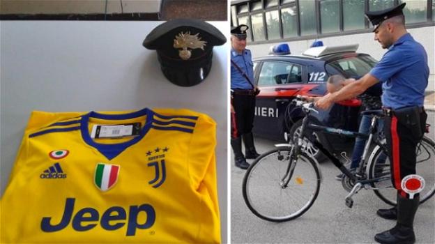 Reggio: ladro di bici riconosciuto grazie alla maglietta della Juventus