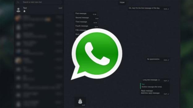 WhatsApp distribuisce il tema scuro anche nelle versioni per macOS, Windows e for web