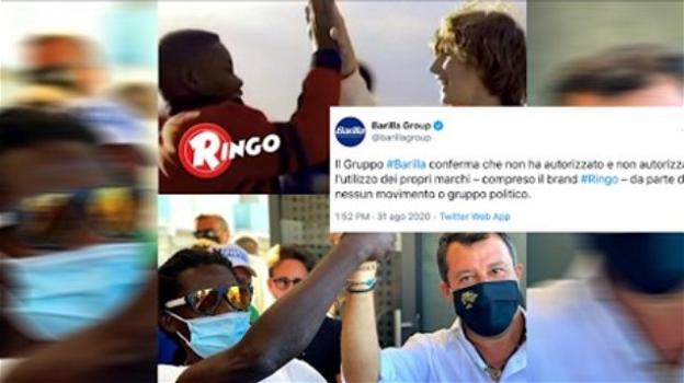 Bufera social per Salvini che riprende lo spot della Ringo. La Barilla: "Mai dato autorizzazione"