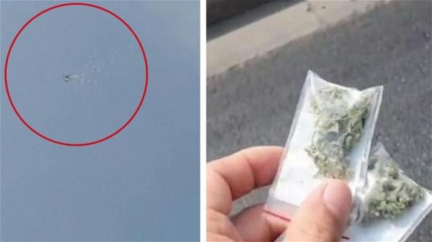 Tel Aviv, un drone lancia bustine di cannabis dal cielo. La folla si precipita per recuperarle