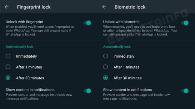 WhatsApp: in sviluppo il recupero videochiamate perse e il Biometrick Lock