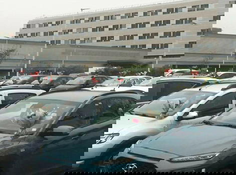 Fiorista costretto a chiudere mette tutti i suoi fiori sulle auto di un ospedale