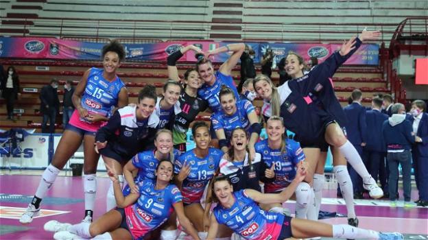 Volley femminile serie A1: Novara vince 3-0 contro Bergamo