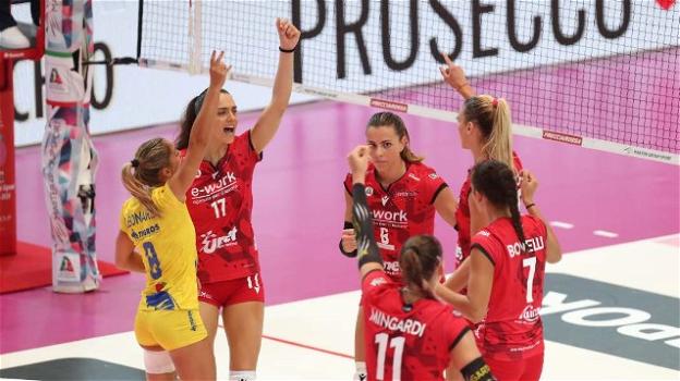 Volley femminile recupero 18a giornata: Busto vince 3-1 contro Brescia