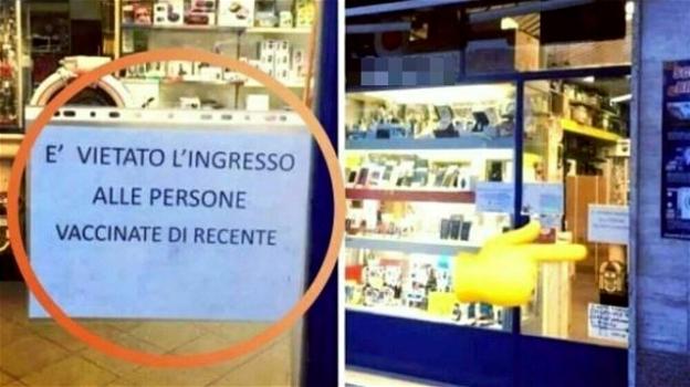 Milano, negozio complottista vieta l’ingresso ai vaccinati di recente contro il Covid-19