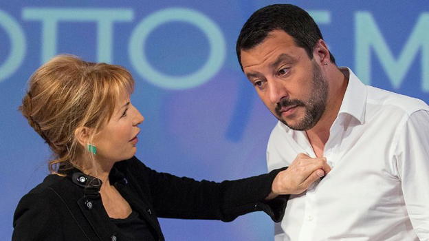 "Otto e Mezzo", botta e risposta tra Matteo Salvini e Lilli Gruber