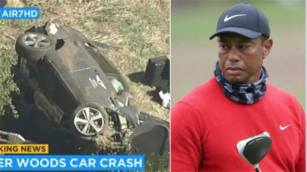 Paura per Tiger Woods: la star del golf coinvolta in un grave incidente