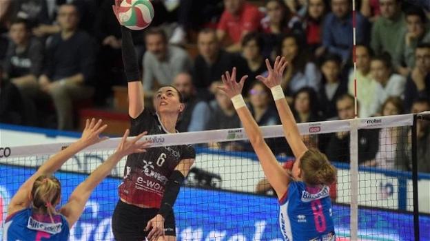 Volley femminile Serie A1: Busto Arsizio vince contro Novara 3-1