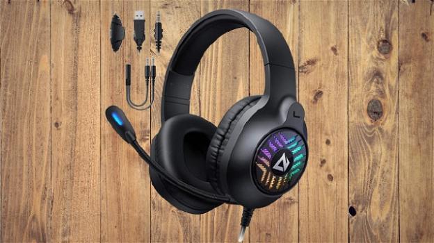 AUKEY GH-X1: cuffie headset da gaming con microfono incorporato e illuminazione RGB
