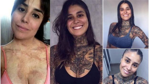 Copre le ustioni del corpo con i tatuaggi: la rinascita di Lali Juarez