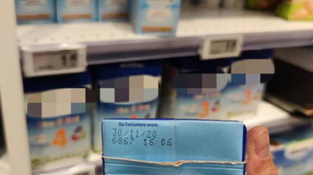 Cuneo: in vendita latte per neonati scaduto da oltre 5 mesi, multa da 100 mila Euro