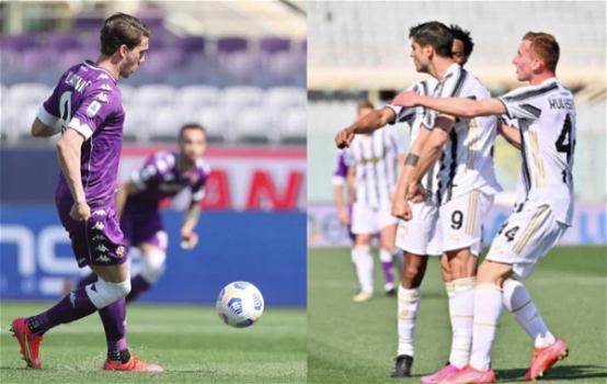 Serie A, Fiorentina-Juventus: Morata risponde a Vlahovic, ma la corsa Champions si complica