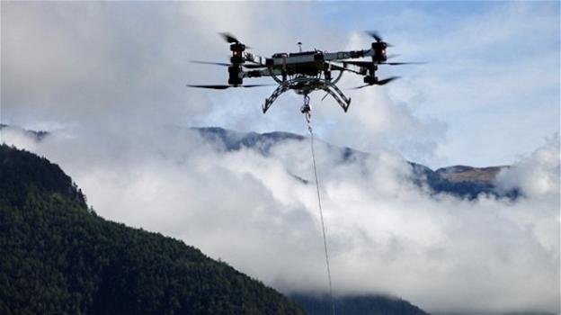 Alto Adige, i droni consegnano la spesa nei rifugi di alta quota