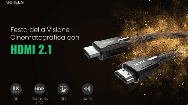 UGREEN: ecco i nuovi cavi HDMI 2.1 con risoluzione 8K per PS4, PS5, PC, Xbox, proiettore e laptop