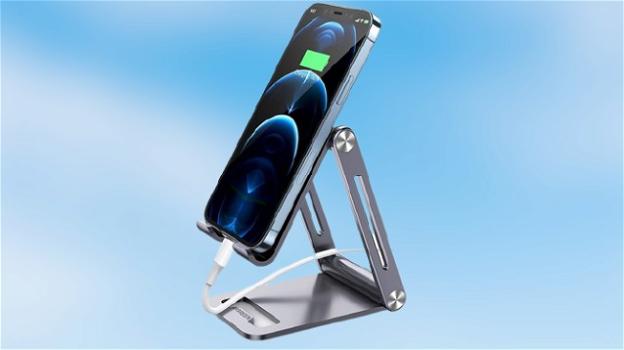 UGREEN: supporto per smartphone in alluminio regolabile e ripiegabile