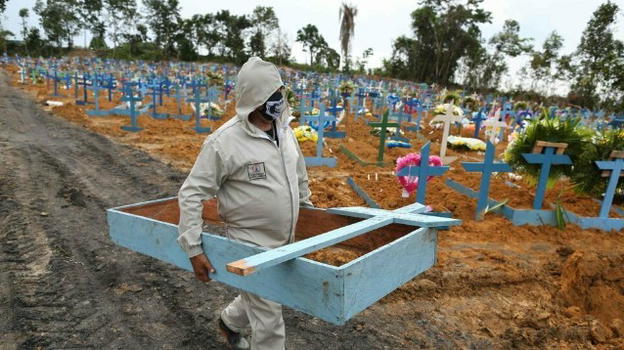 Brasile, in 24 ore 2.392 morti a causa del Covid-19: è la terza ondata