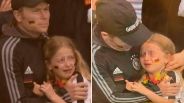 Euro 2020, bimba tedesca piange in tribuna per la sconfitta della Germania: insultata in diretta