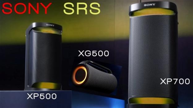 In commercio gli speaker wireless per party XP700, XP500 e XG500 di Sony