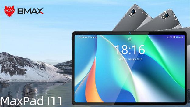 BMAX MaxPad I11: ufficiale il tablet con 4G e maxi batteria