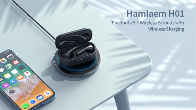 Hamlaem H01: auricolari in-ear con Bluetooth 5.2 e microfono incorporato