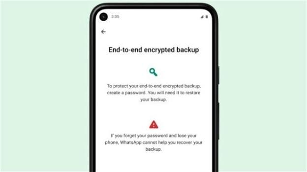WhatsApp annuncia la crittografia end-to-end per i backup online delle chat