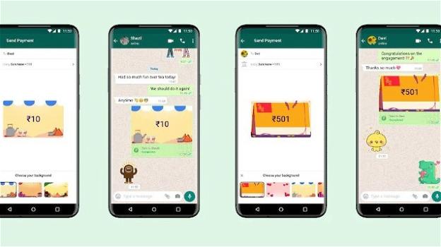 Payments Background: i WhatsApp Payments si arricchiscono dello sfondo di contesto