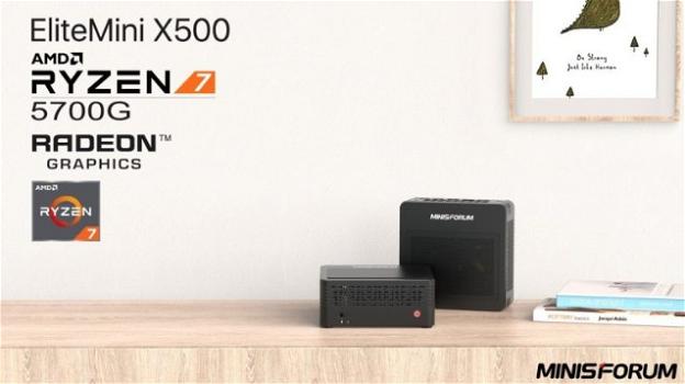 EliteMini X500-5700G: in pre-ordine il nuovo miniPC di Minisforum