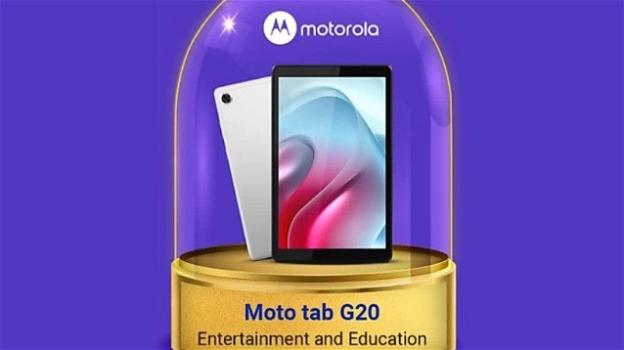 Moto Tab G20: ufficiale il ritorno di Motorola nel settore dei tablet