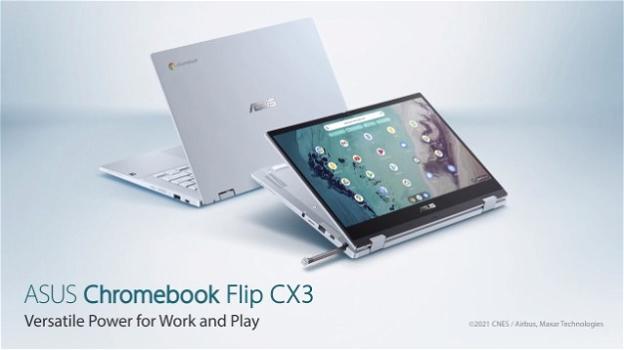 Asus: svelato il Chromebook Flip CX3 (CX3400) con processori Intel di 11a gen