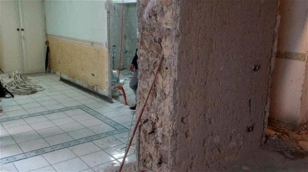 Napoli: fa lavori abusivi in casa, abbatte il muro portante e il palazzo rischia di crollare