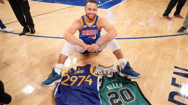 NBA, Stephen Curry nella storia: è il miglior tiratore da tre di sempre