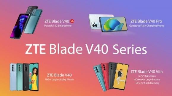 MWC 2022: ZTE sfodera il poker di smartphone low cost della serie Blade V40