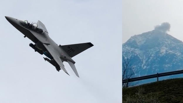 Lecco, aereo militare precipita sul monte Legnone