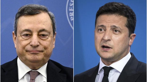 Draghi a Zelensky: “l’Italia vuole l’Ucraina nell’Unione Europea”