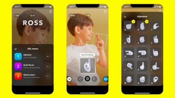 Snapchat: Lens per il linguaggio dei segni, report Snapchat Generation 2022