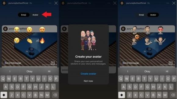 Meta: avviato il test per le Reaction by avatar alle Storie di Instagram