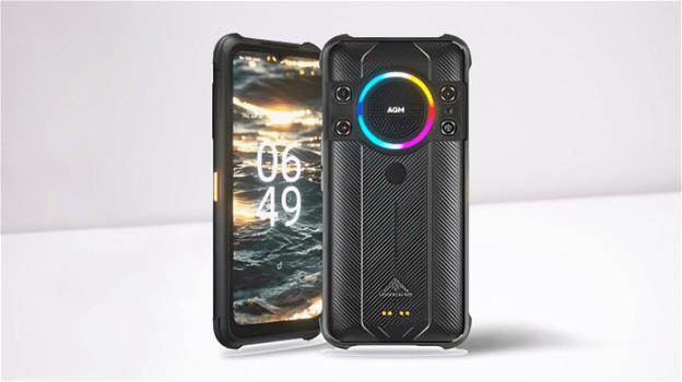 Ufficiale l’AGM H5 Pro, rugged phone con maxi batteria e super speaker con LED RGB