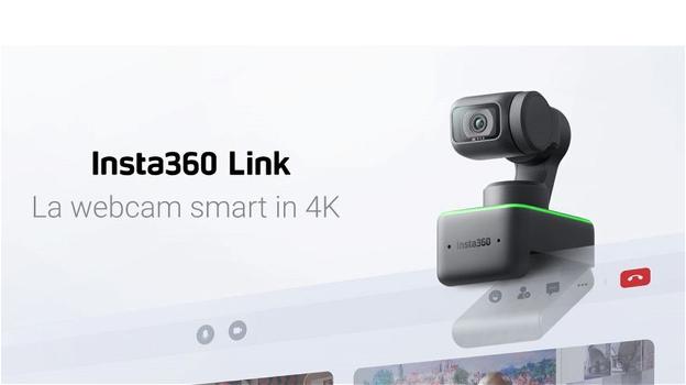 Insta360 Link: ufficiale la webcam smart 4K con intelligenza artificiale