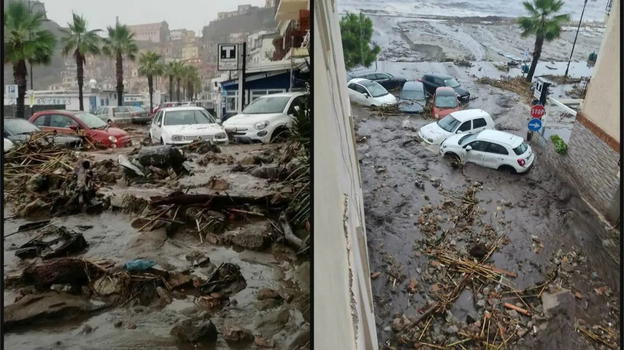 Stromboli invasa dal fango, le isole Eolie messe in ginocchio da un violento temporale