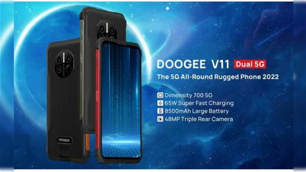 Doogee V11: in campo lo smartphone rugged con ricarica davvero rapida
