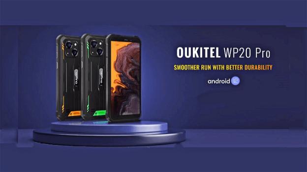 Oukitel WP20 Pro: ufficiale lo smartphone rugged low cost con 4G e Android 12