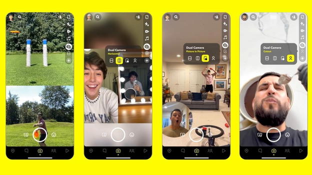 Snapchat: ufficiale la funzione Dual Camera che riprende da davanti e da dietro