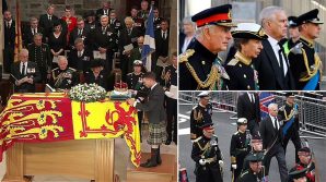 I 4 figli della Regina in processione dietro alla bara della madre, vietata l’uniforme al Principe Andrea