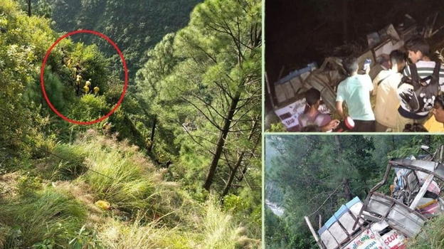 India, matrimonio si trasforma in tragedia: bus carico di invitati precipita in un burrone