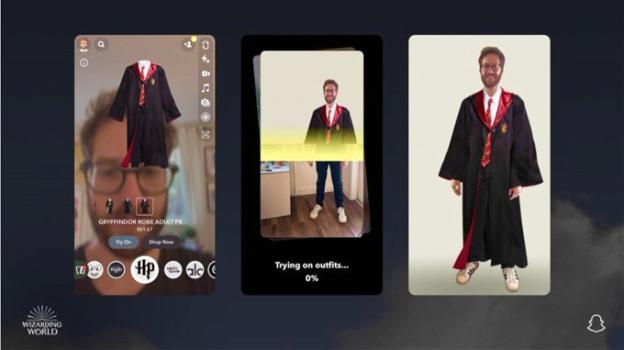 Snapchat: al via la novità per Halloween con possibilità di provare (e comprare) i costumi in AR