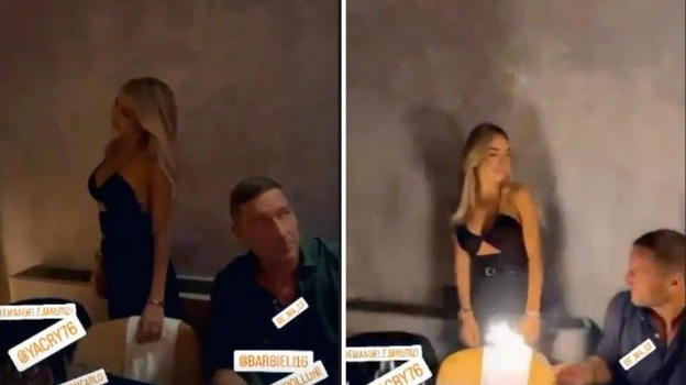 Il primo video su Instagram di Francesco Totti con Noemi Bocchi in discoteca